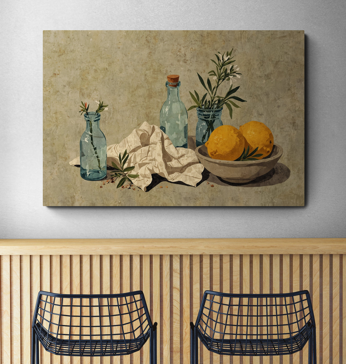Room with Lemon Light - Canvas Art