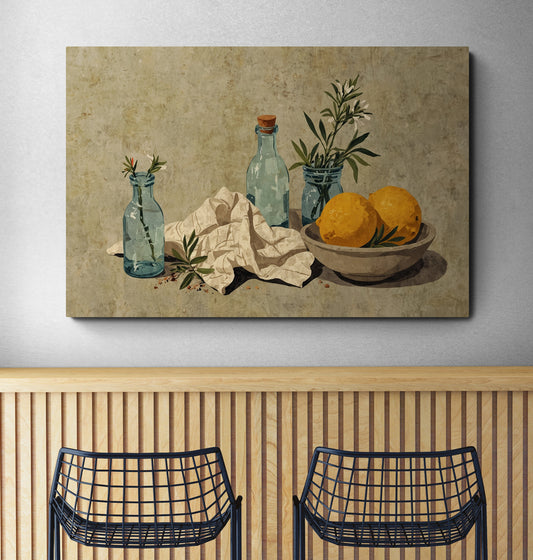 Room with Lemon Light - Canvas Art