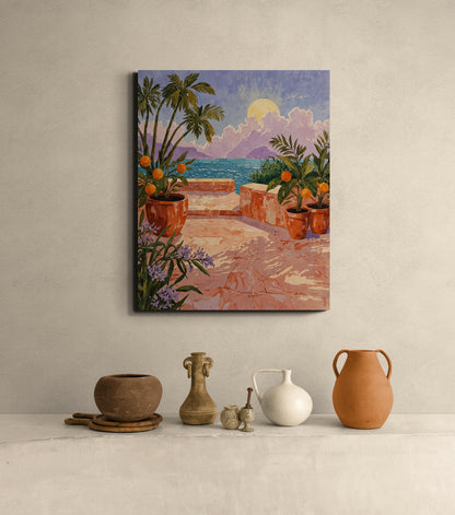 Terrace of Golden Light - Canvas Art