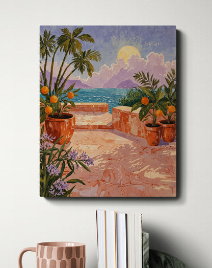 Terrace of Golden Light - Canvas Art