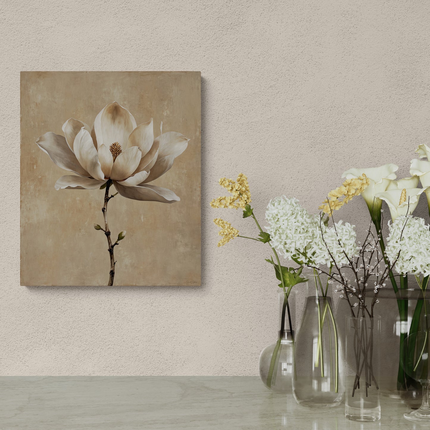 Silent Bloom - Canvas Art