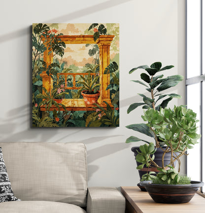 Golden Veranda - Canvas Art