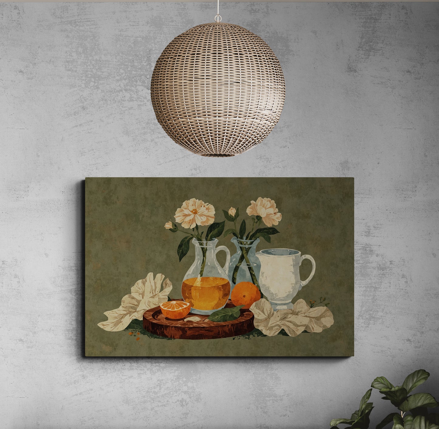 Amber Stillness - Canvas Art