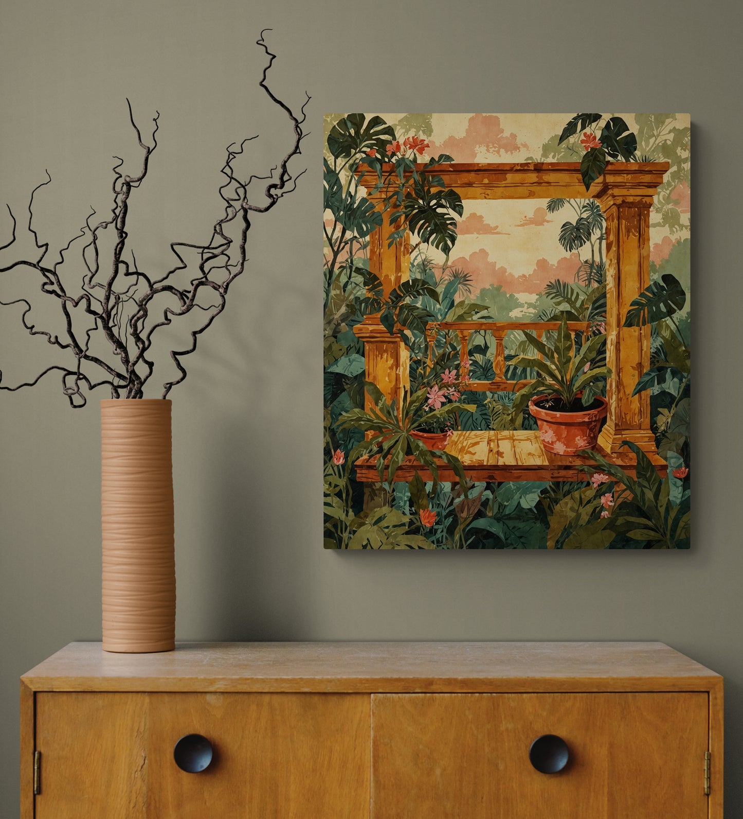 Golden Veranda - Canvas Art