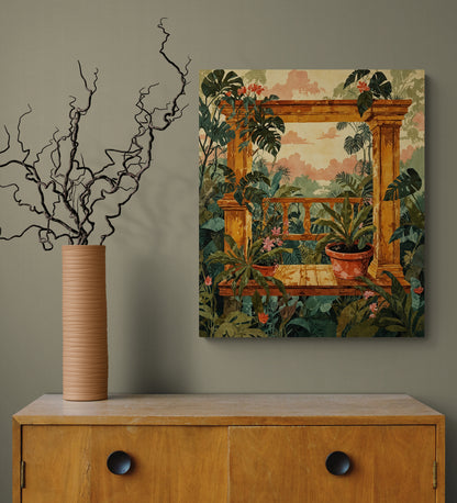 Golden Veranda - Canvas Art