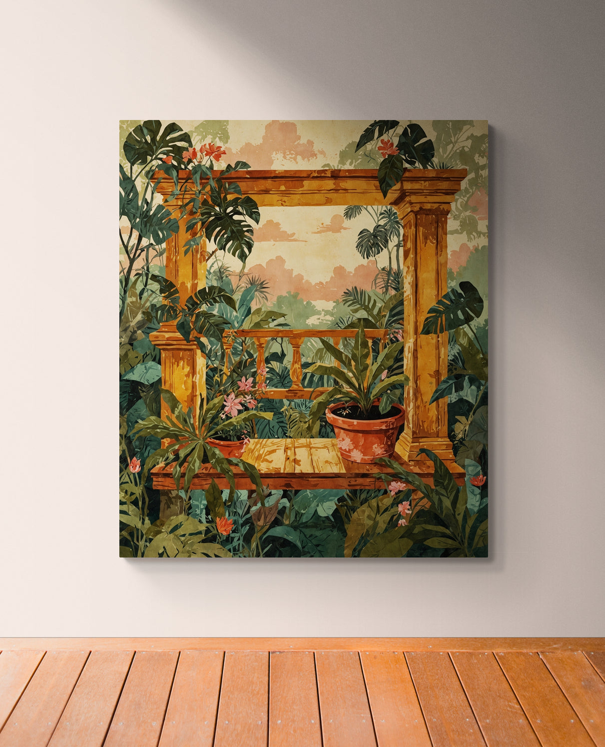 Golden Veranda - Canvas Art