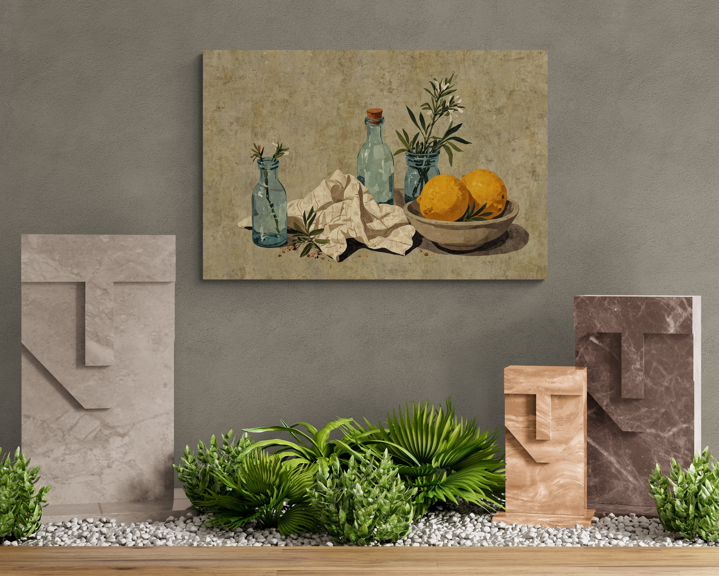 Room with Lemon Light - Canvas Art