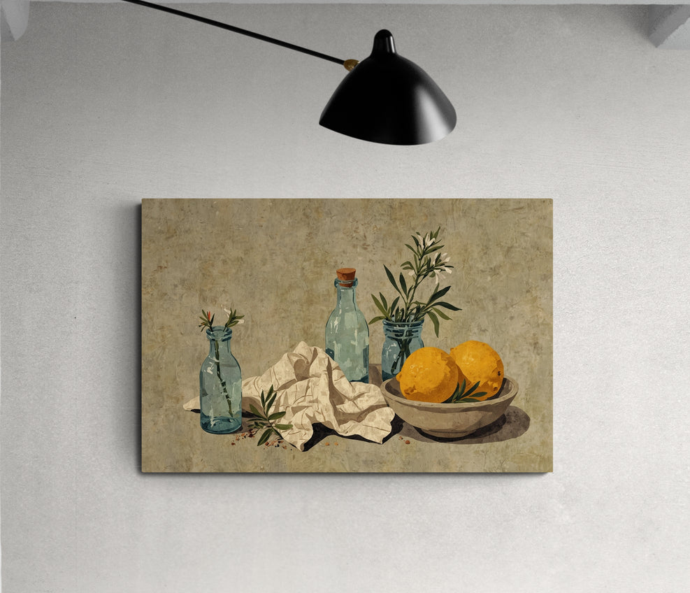 Room with Lemon Light - Canvas Art
