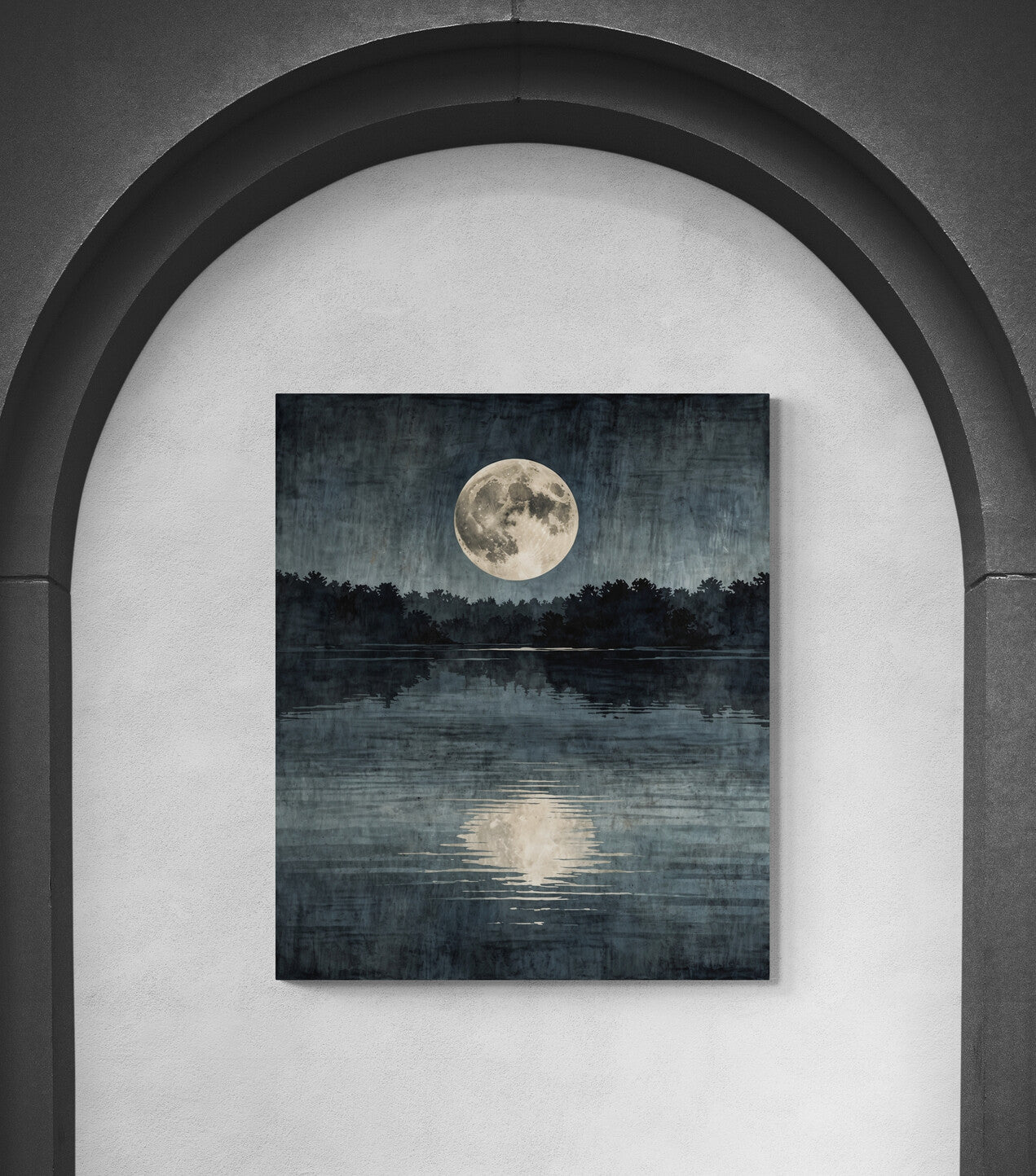 Moon in the Lake - Canvas Art