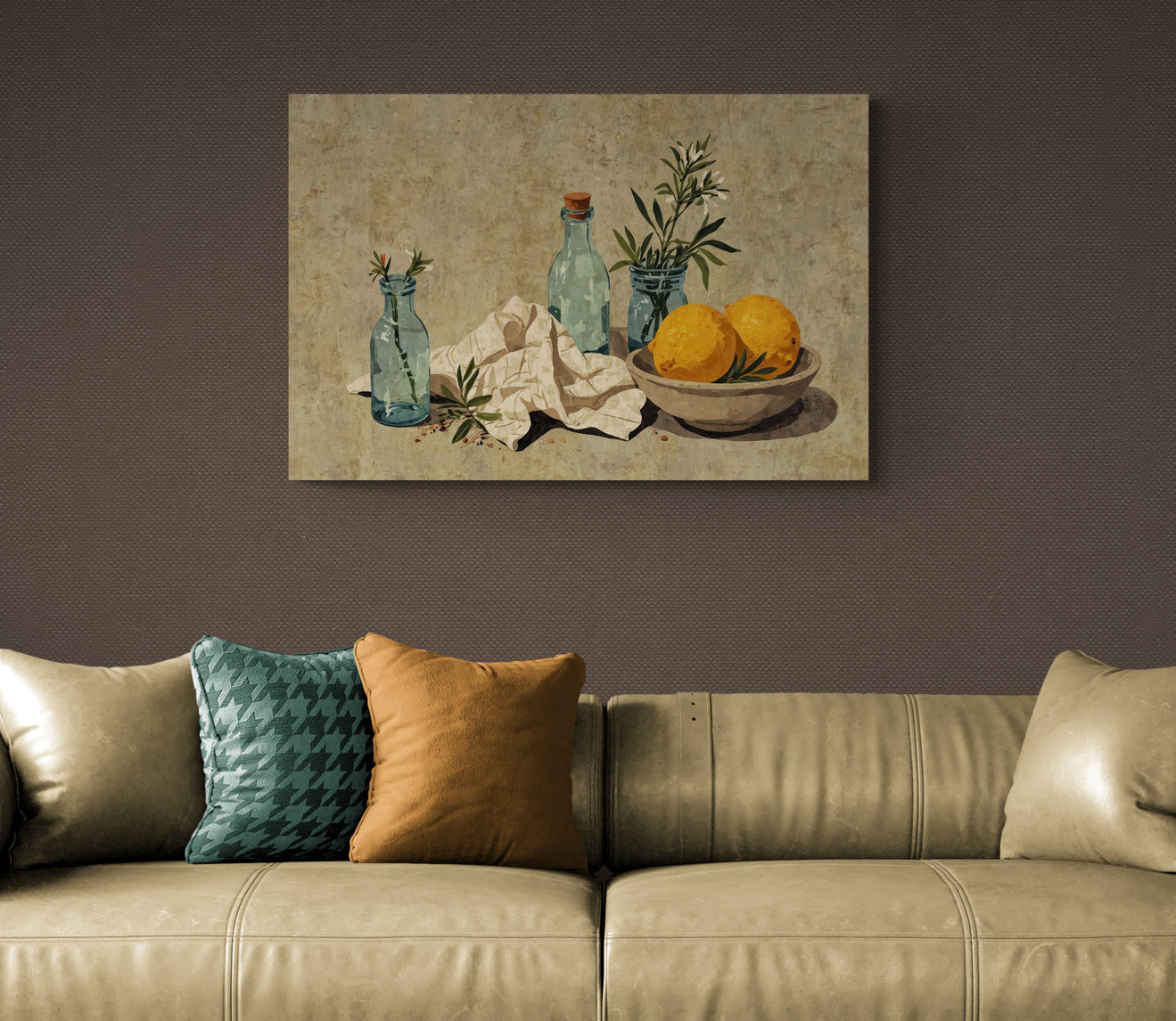 Room with Lemon Light - Canvas Art