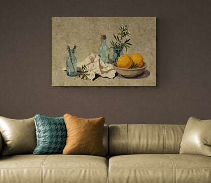 Room with Lemon Light - Canvas Art
