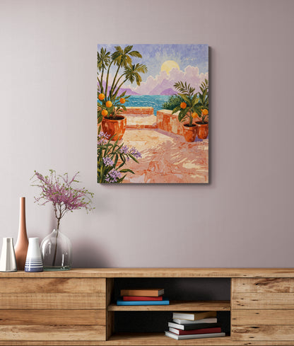 Terrace of Golden Light - Canvas Art