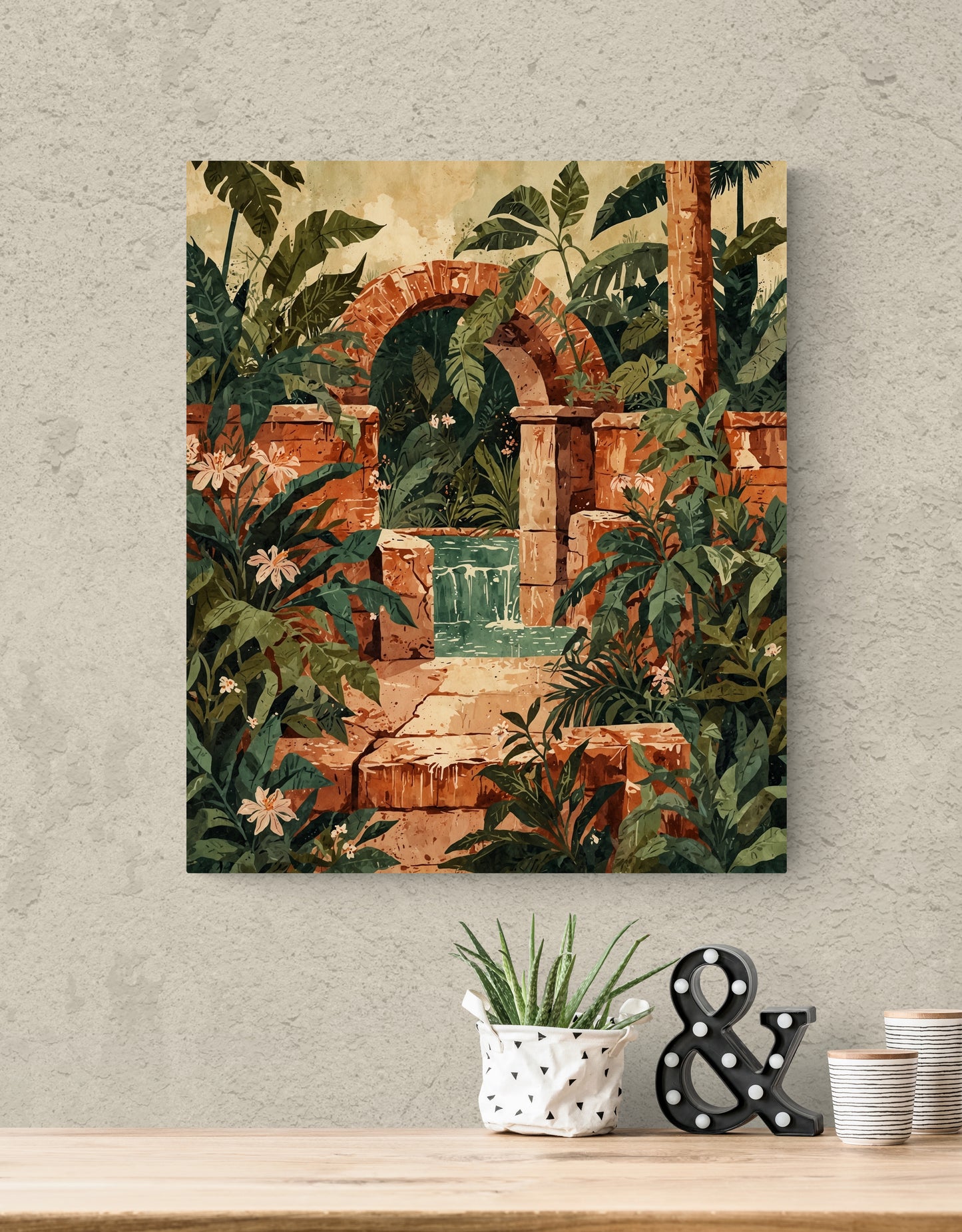 Forest Courtyard - Canvas Art