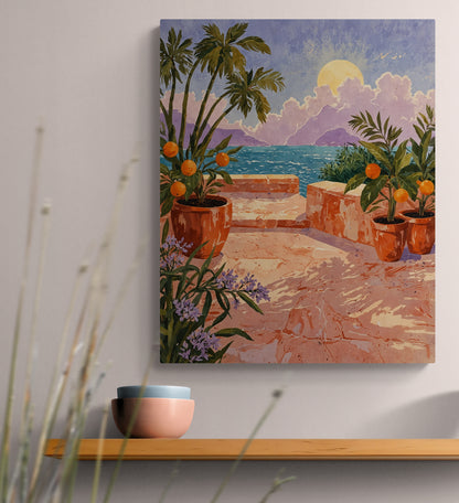 Terrace of Golden Light - Canvas Art