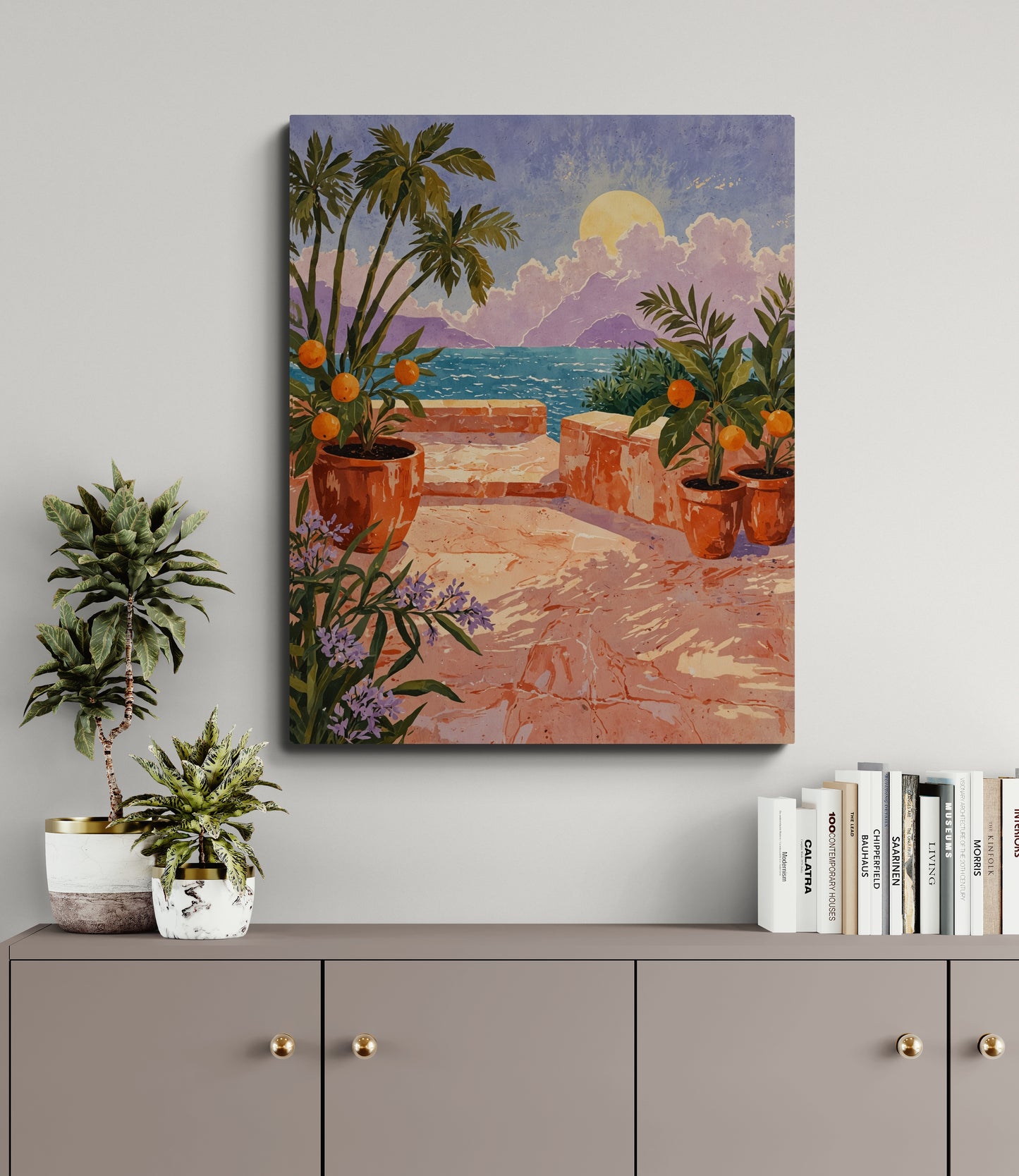 Terrace of Golden Light - Canvas Art