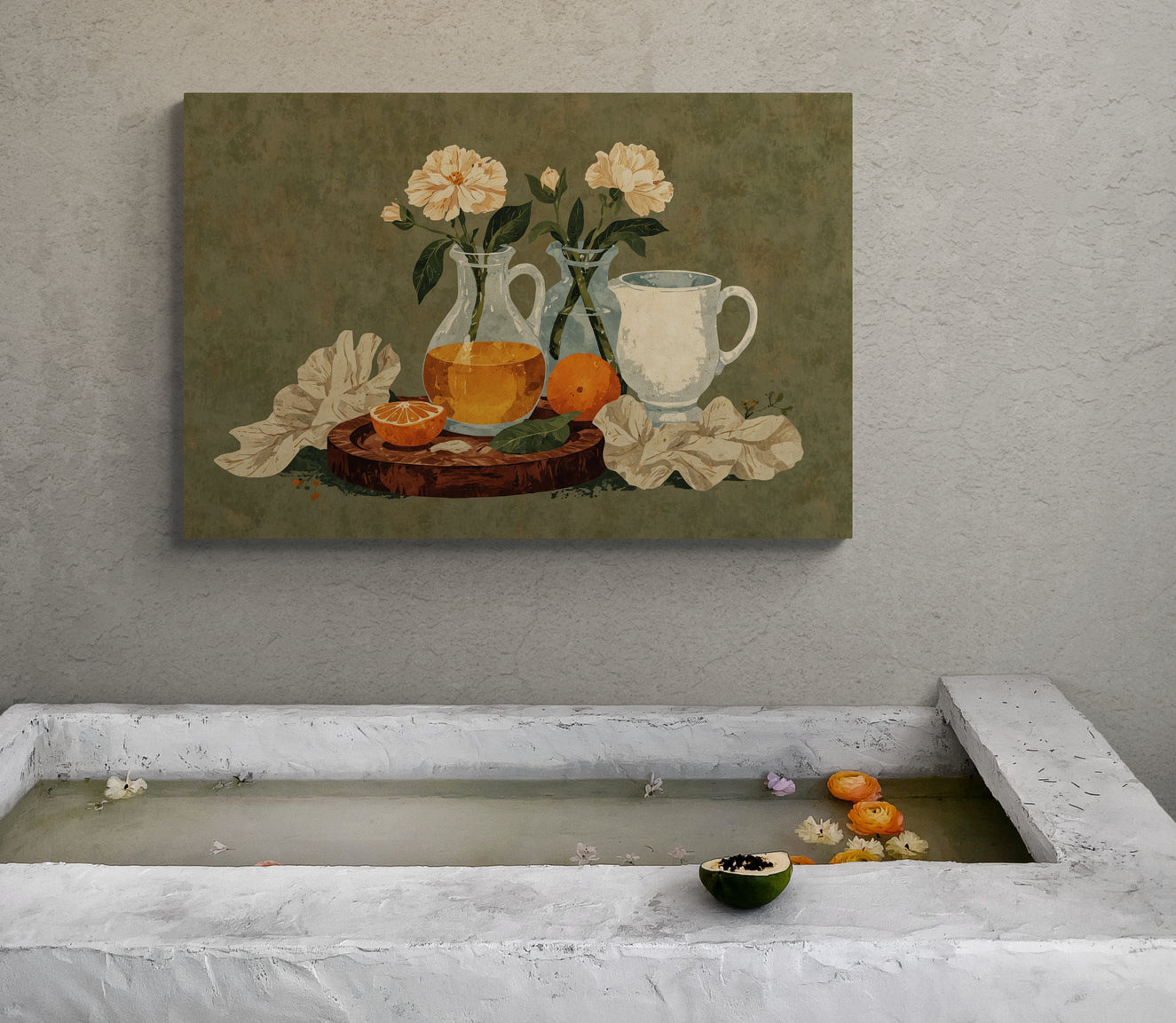 Amber Stillness - Canvas Art