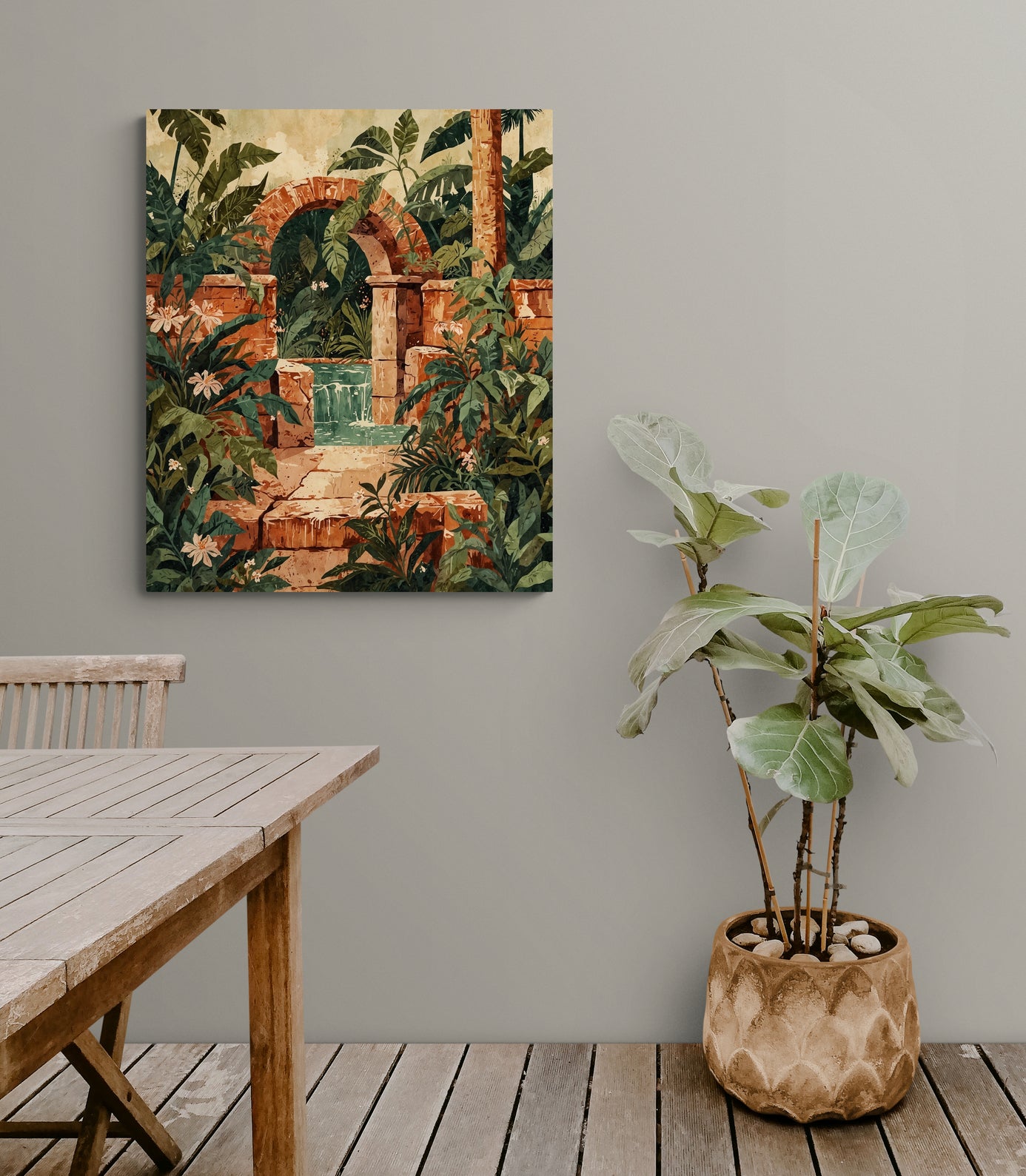 Forest Courtyard - Canvas Art