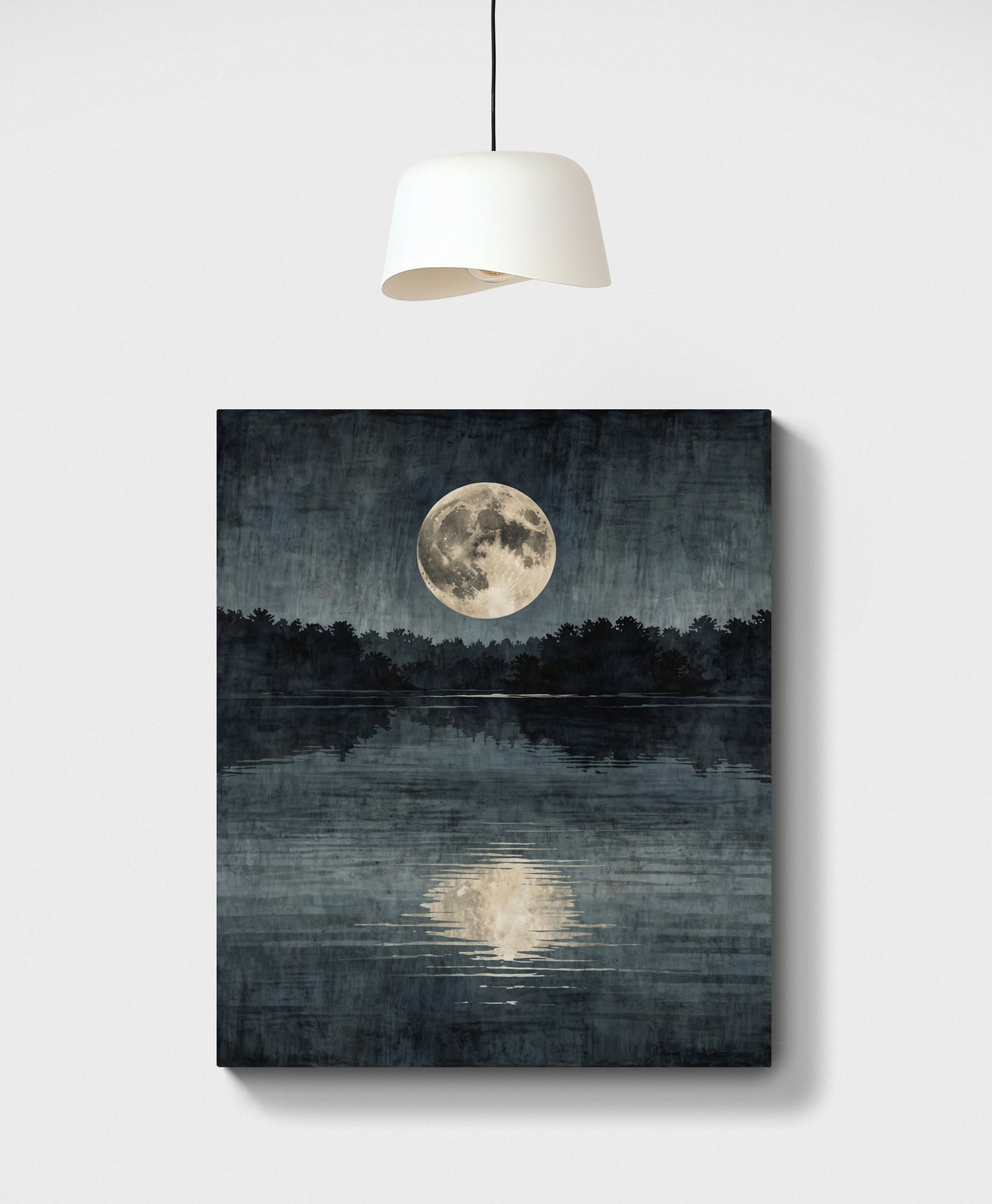 Moon in the Lake - Canvas Art
