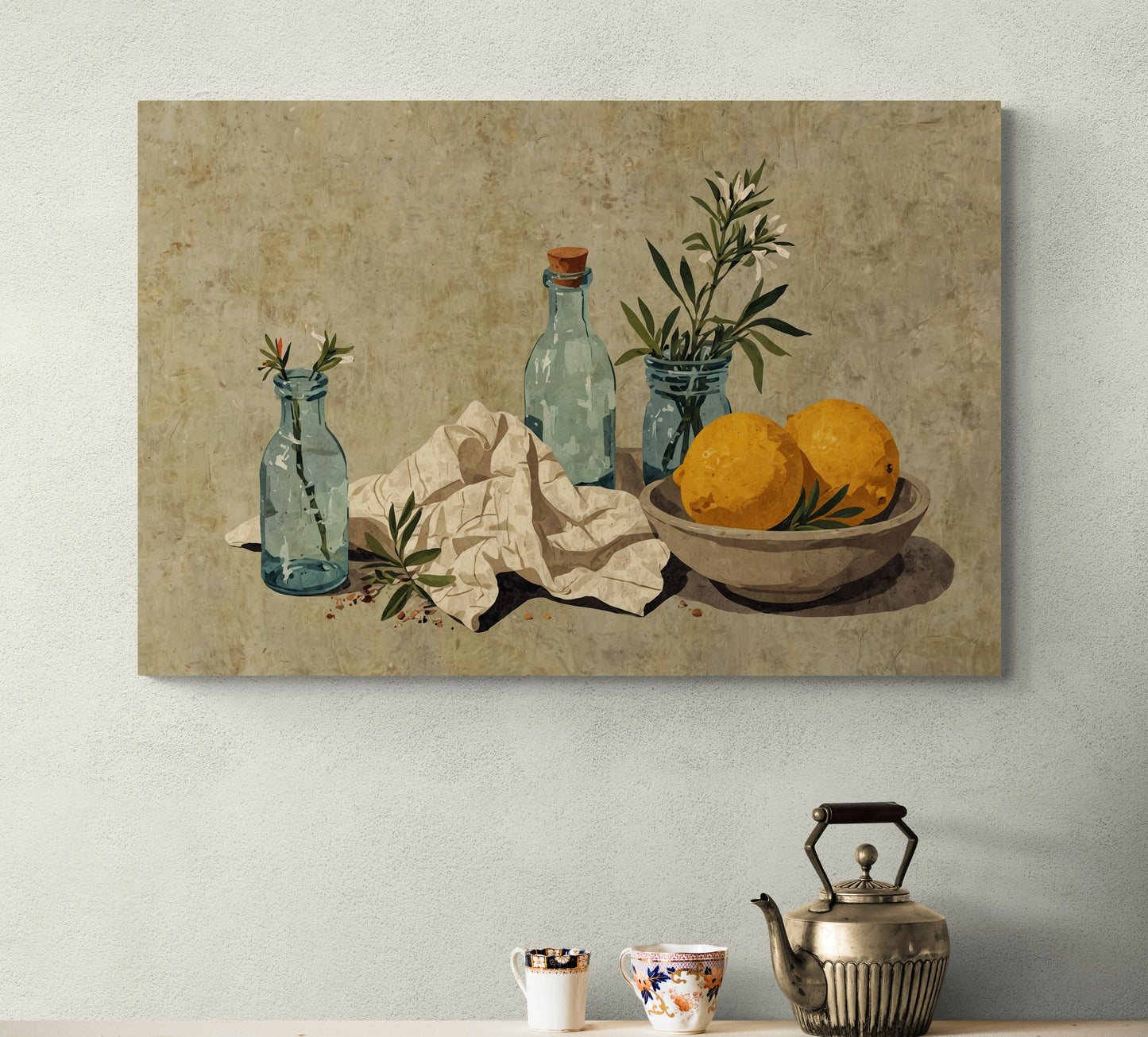 Room with Lemon Light - Canvas Art